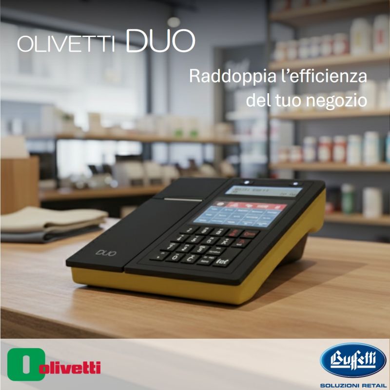 Registratore telematico Olivetti DUO in uso