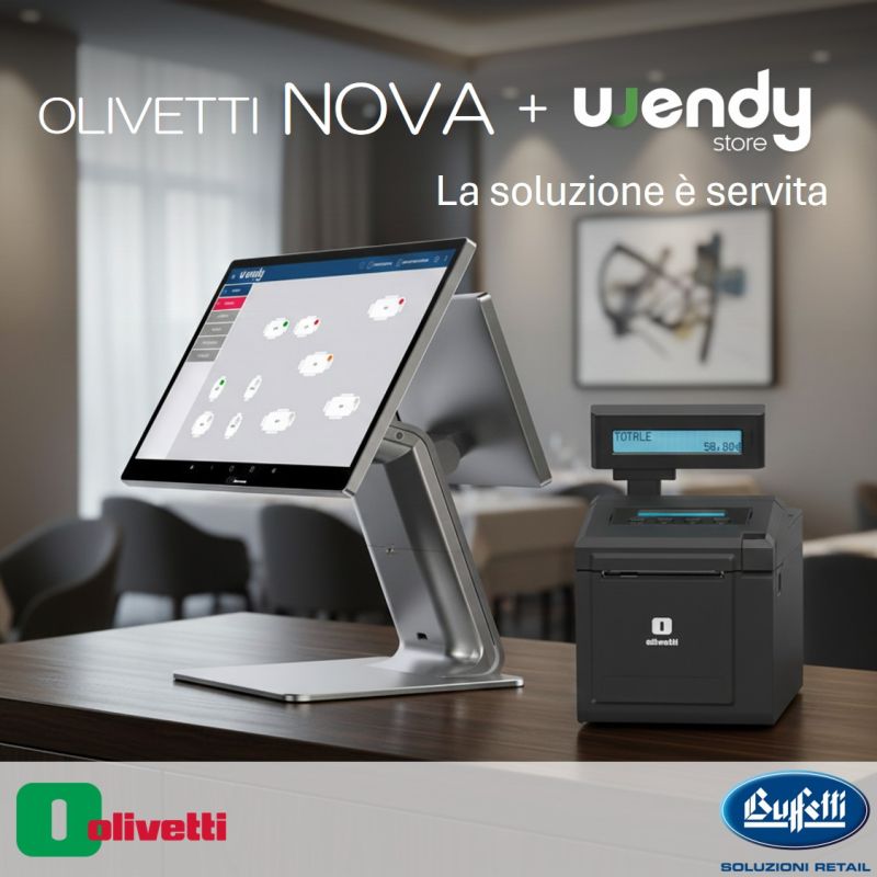 Sistema POS Olivetti NOVA installato